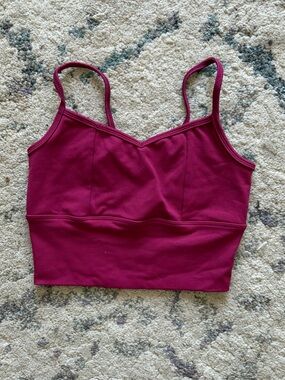 Five The Label Dancewear Burgundy Sports Bra Dance Top